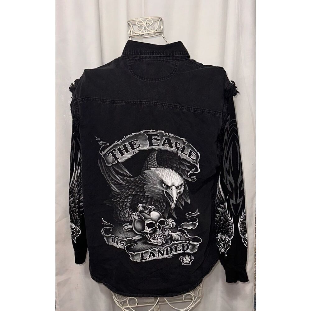 GREAT CONDITION LIGHTING CLOTHING Vintage style “The Eagle Has Landed Motorcycle